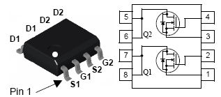 FDS6898A, Dual N-Channel Logic Level PWM Optimized PowerTrench MOSFET